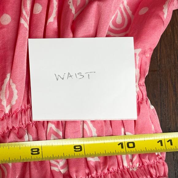 Cloe Cassandro Anita Midi Dress Pink Bubble Gum Paisley - Picture 7 of 8